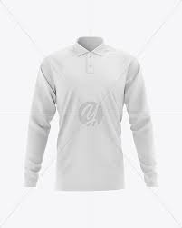 Men S Raglan Long Sleeve Polo Shirt Mockup Front View In Apparel Mockups On Yellow Images Object Mockups
