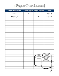 Chore Charts Organizational Tips For Living With Roommates Free