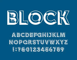 block font stock photos royalty free