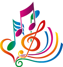 Autocollant mural notes musique couleur - TenStickers