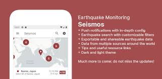 The seismos app filters phone motions for those consistent with earthquakes and reports their characteristics to the cloud. Seismos Worldwide Earthquake Alerts Map Apps On Google Play