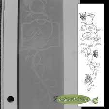 Pantry Doors With An Artistic Etched