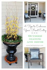 outdoor seating and decor