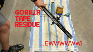 gorilla tape residue removal bike