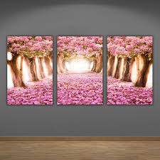 The Romantic Tunnel Canvas Print Pink