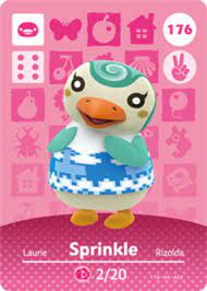 She is one of the sanrio crossover villagers and is based on the character cinnamoroll. List Of Sprinkle Amiibo Cards Guide Nintendo Life