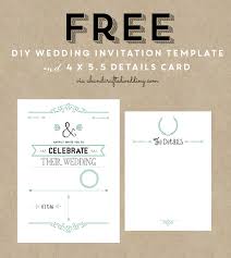 Free Printable Wedding Invitation Template Invitations Wedding