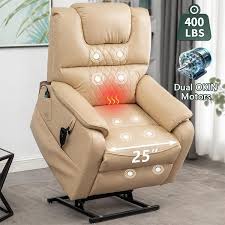 Faux Leather Power Lift Recliner Chair