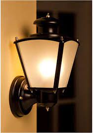 classic black small outdoor wall light