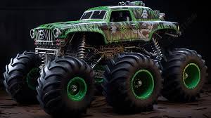 monster truck with four tires on the
