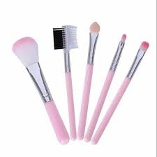 loose plastic 5 piece makeup brush set