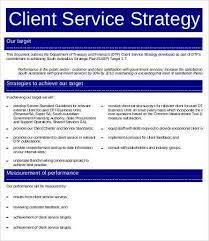 service strategy template 6 free