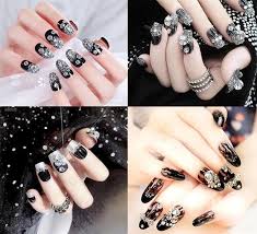 tuyển tập 5 mẫu nail đen cá tính cực kỳ