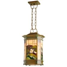 Stained Glass Pendant Light Old