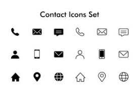 contact icons vector art icons and