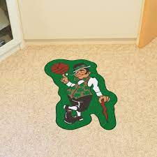 boston celtics mascot area rug nylon