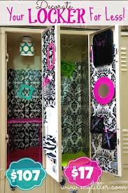 how to decorate a school locker for