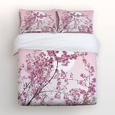 4 Pcs Bedding Set Cherry Blossom Sakura