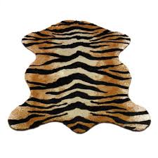 walk on me rugs faux fur rug 161 tiger
