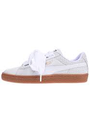 Puma Basket Heart Perf Gum Sneakers For Women White