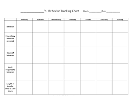 Behavior Tracking Data Sheet Or Form Behavior Tracking