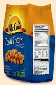 mccain tasti taters fried potatoes 85