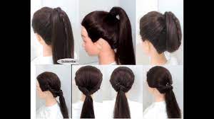 A ponytail hairstyle is essentially a hairstyle wherein the hair is allowed to grow long as well as knowing how to do ponytail hairstyles for men is quite easy, wherein a man just need to collect the. Easy Hairstyles 6 Ponytail Hairstyles For Girls Long Hair Youtube
