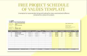 free project schedule template