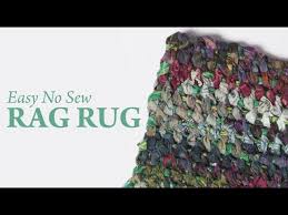 easy no sew rag rug you