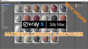 material library browser vray 5 for