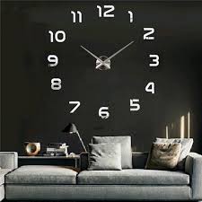 Hand Diy 3d Wall Clock Large