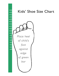 Standard Shoe Size Chart For Kids Free Download