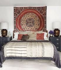 bedroom ideas with tapestries design