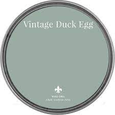 Vintage Duck Egg Gray Blue Green Quart