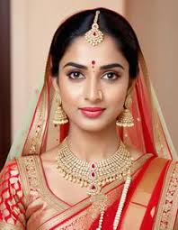 royal bridal look in saree face swap