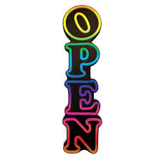 Animated Multi Color Open Sign Open Sign