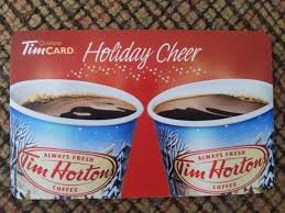 tim hortons rechargeable gift card