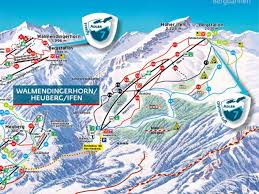 Entire ski area * ski resort söllereck. Ski Map Kleinwalsertal Oberstdorf Germany