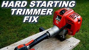 fix a trimmer that s hard to start