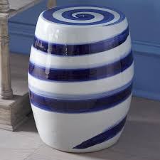 Chinese Blue And White Ceramic Stool