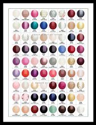Harmony Gelish Gel Nail Polish Color Chart 5 Oz Ebay