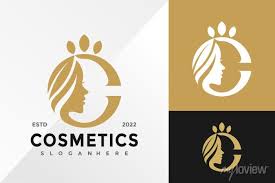 letter c beauty cosmetic logo design