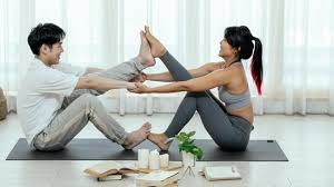 couple yoga exercises for warm evenings