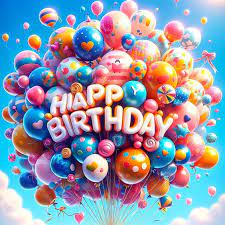 happy birthday balloon hd free