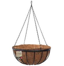 14in Hanging Basket W Liner Chain