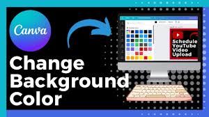 how to change background color in canva