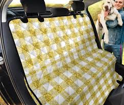 Car Back Seat Pet Covers Abstract Art