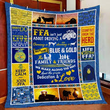 keep calm and join ffa quilt blanket