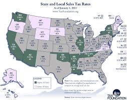 Tax Foundation Map Of State And Local Tax Rates Aei