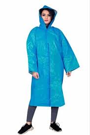 Hood 5 Color Plastic Raincoat Size